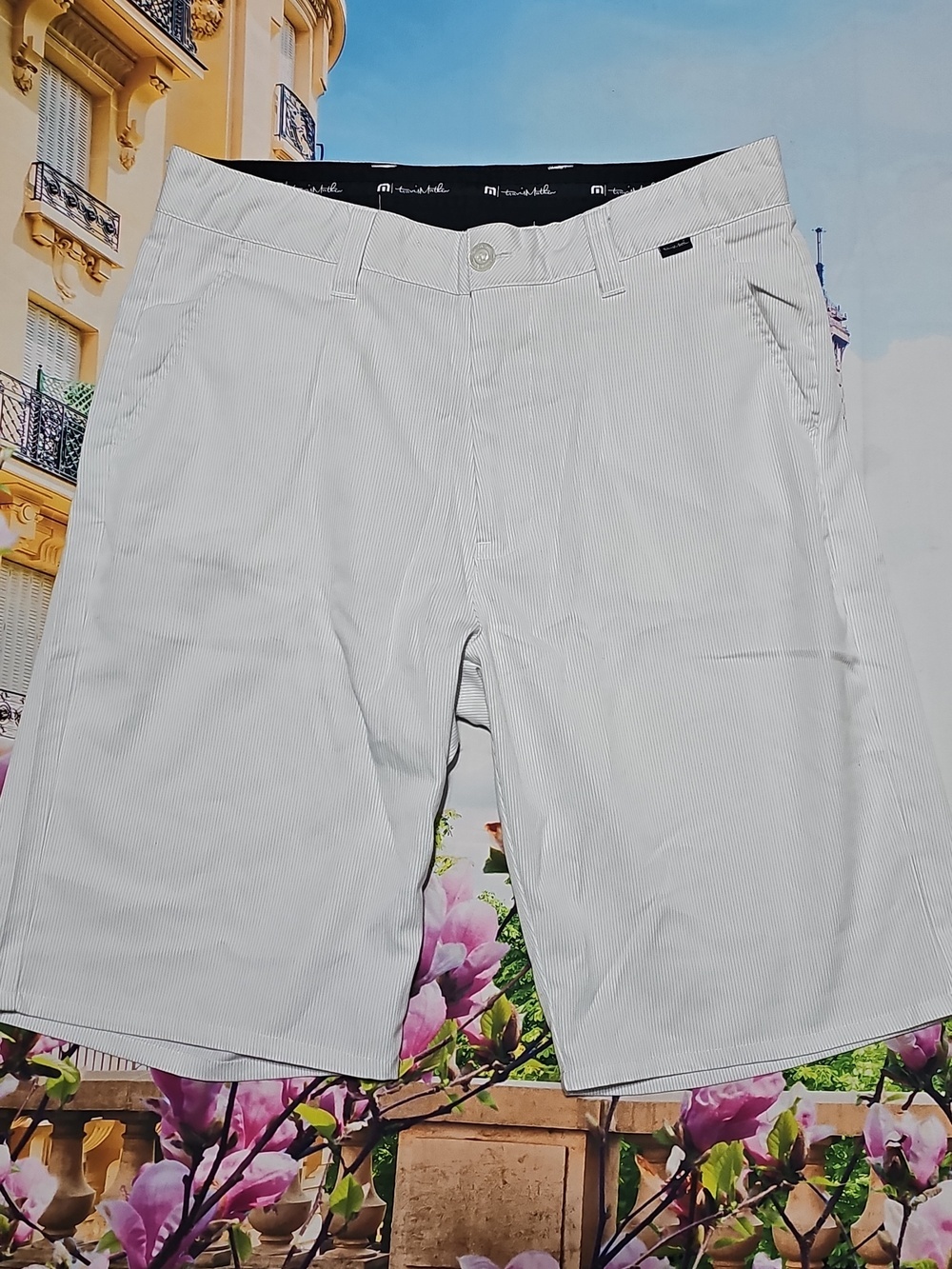 Travis Mathew Pinstripe Casusl Shorts Size 32